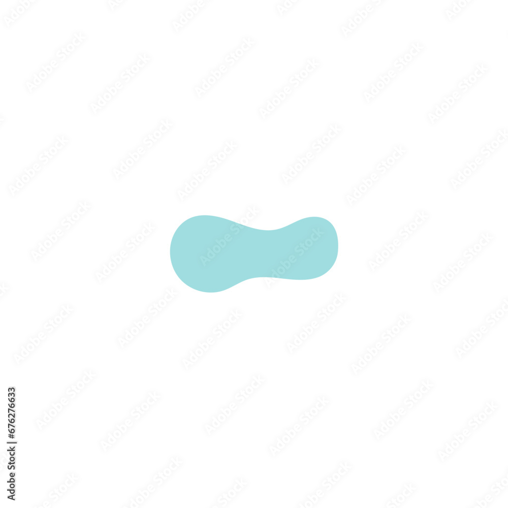 Poster blob set abstract vector color modern