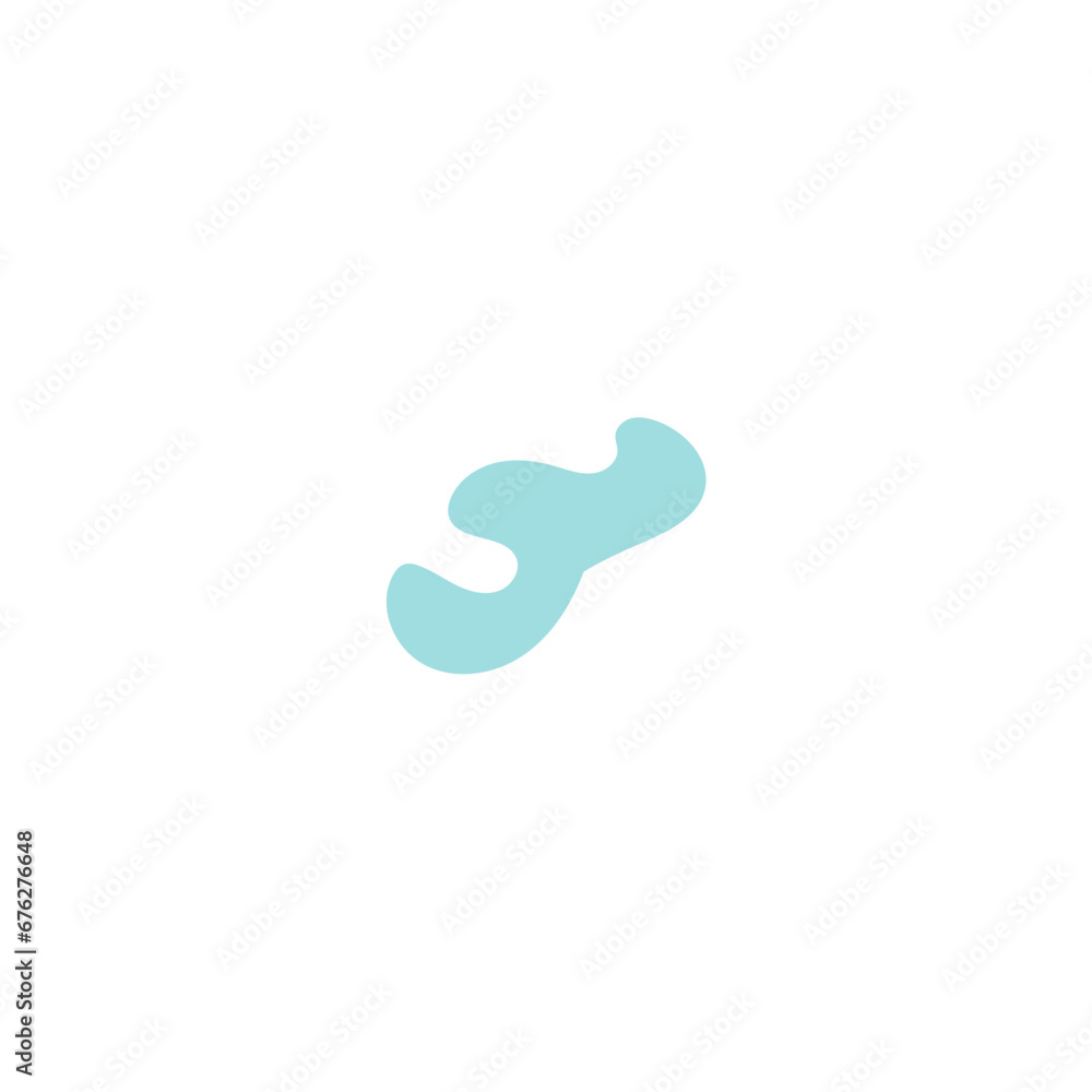 Poster blob set abstract vector color round