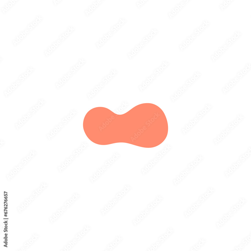 Poster blob set abstract vector color poster