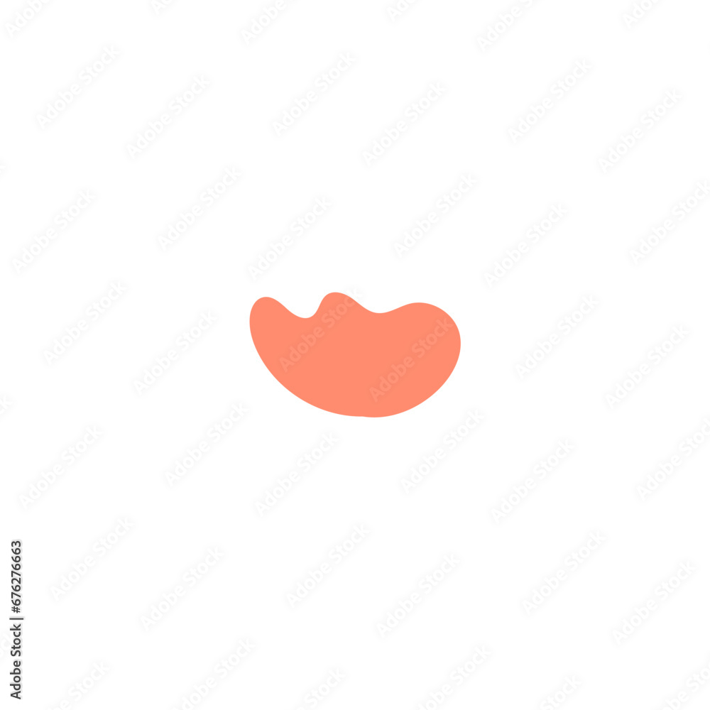 Poster blob set abstract vector color cute