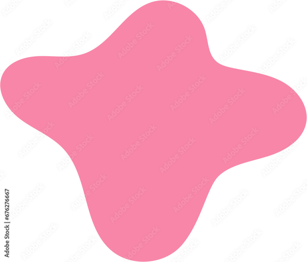 Poster blob set abstract vector color scribble