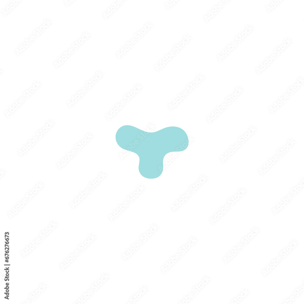 Poster blob set abstract vector color decorative