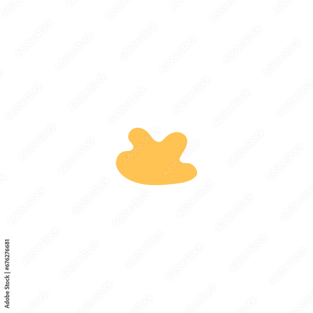 Poster blob set abstract vector color illustration