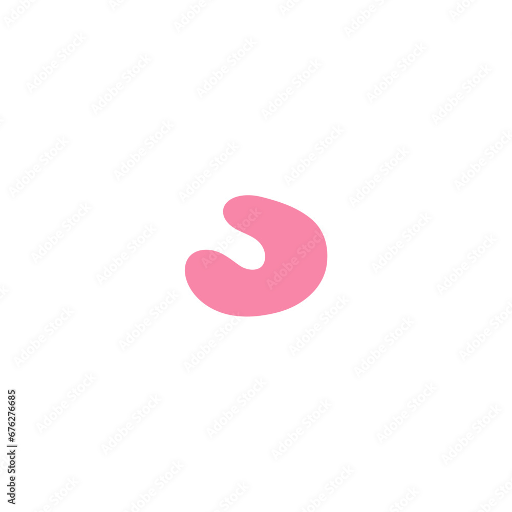 Poster blob set abstract vector color geometric