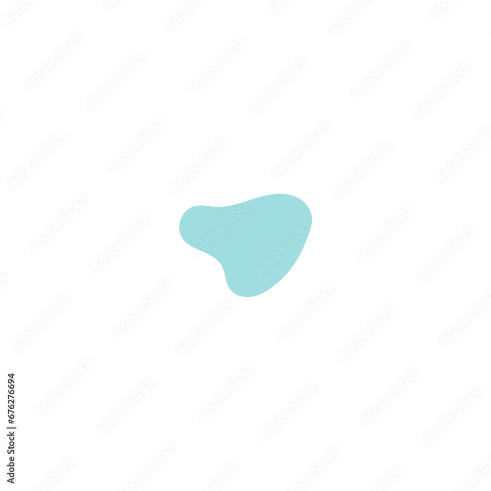 Poster blob set abstract vector color set