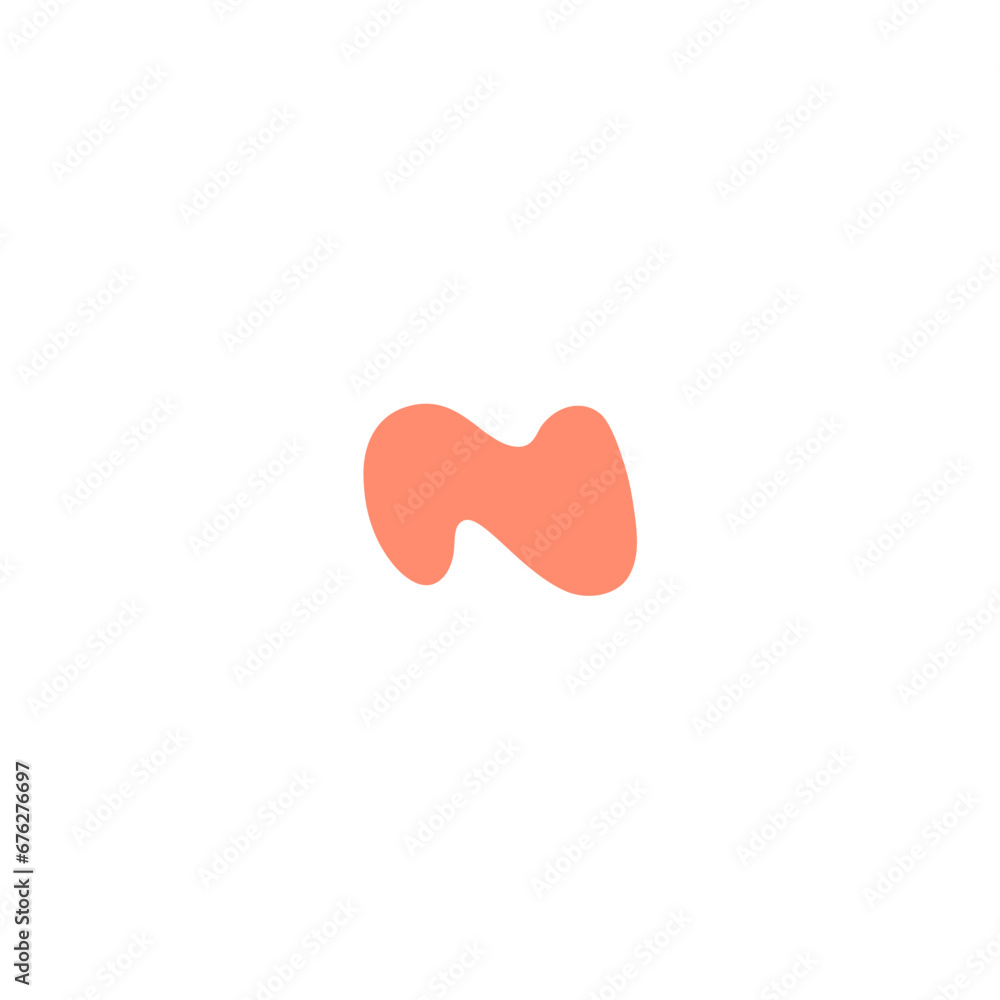Poster blob set abstract vector color graphic