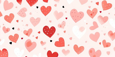 an illustration of a colorful heart pattern on white backgrounds