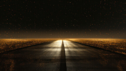 Urban landscape road highway at night with car lights in the background,highway road ,highway night ,street light