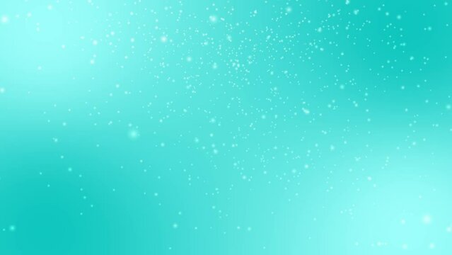 white snow Falling animation loop Slow motion Isolated. Dust particles floating in the air on Colorful background.