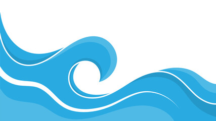 blue wave. Dynamic wavy shape for banners, covers, posters, flyers and creative ideas