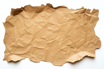 Fototapeta premium Torn cardboard paper isolated on white background Generative AI 