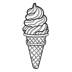 ice, cream, cone, ice cream, food, dessert, icecream, sweet, cold, chocolate, isolated, ice-cream, vector, white, summer, vanilla, illustration, frozen, wafer, soft, delicious, scoop, creamy, snack, m