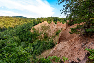 Sand Pyramids - Pjescane piramide close to Foca in Bosnia and Herzegovina.