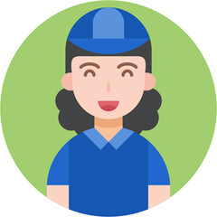 Delivery Woman Icon