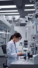 scientist working in laboratory