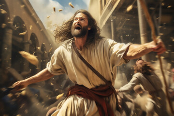 Cleansing of the Temple - Jesus Christ - Passover - a den of thieves - The Cleansing Rod - Christ's Powerful Intervention