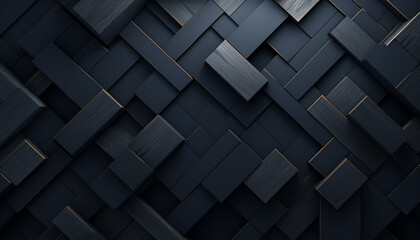 3D dark geometric textured background