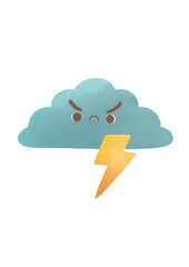 This is use for education of weather chart. Stormy.