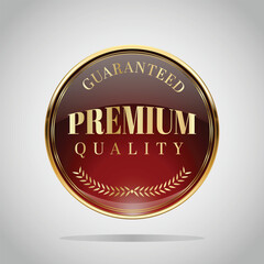Luxury golden badges and labels. Retro vintage circle badge design