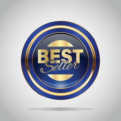 Luxury golden badges and labels. Retro vintage circle badge design