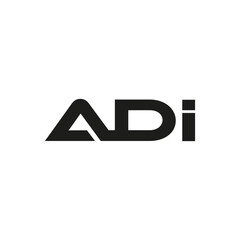 A D I Letter Logo Design with Creative Trendy Typography