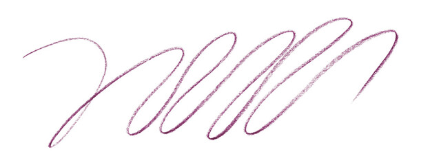 Draw a dark purple pencil line separately on a transparent background.