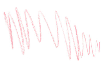 pink pencil strokes isolated on transparent background