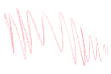 pink pencil strokes isolated on transparent background