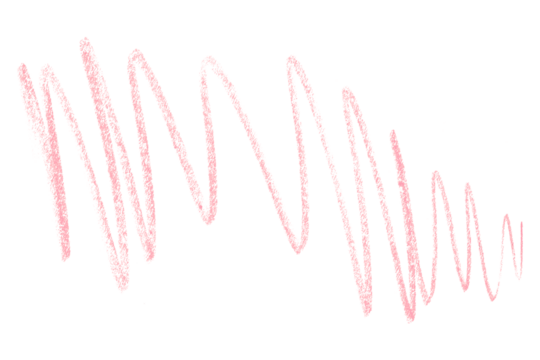 pink pencil strokes isolated on transparent background