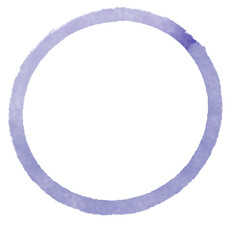 blue round frame