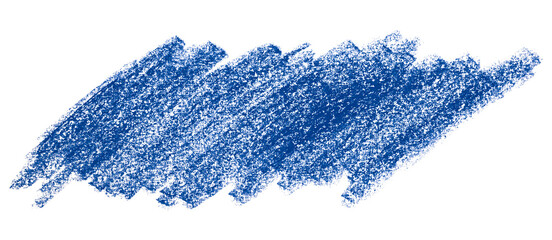 blue pencil strokes isolated on transparent background