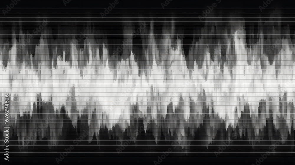 Poster seamless black and white retro vhs scanlines or tv signal static noise pattern. tileable vintage gru