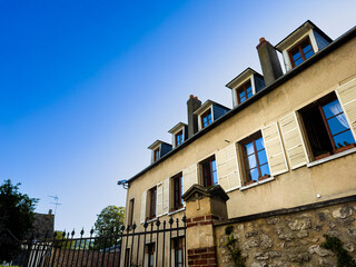 Street view of downtown Vernon, France