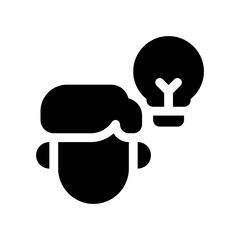 idea glyph icon