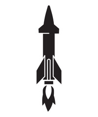 missile icon, vector best flat icon.