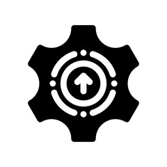 submit glyph icon