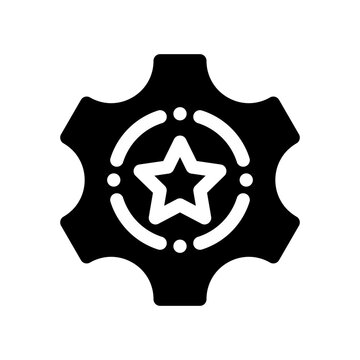 one star glyph icon