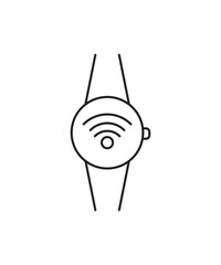 smart watch icon, vector best line icon.