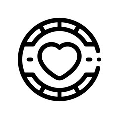 badge line icon