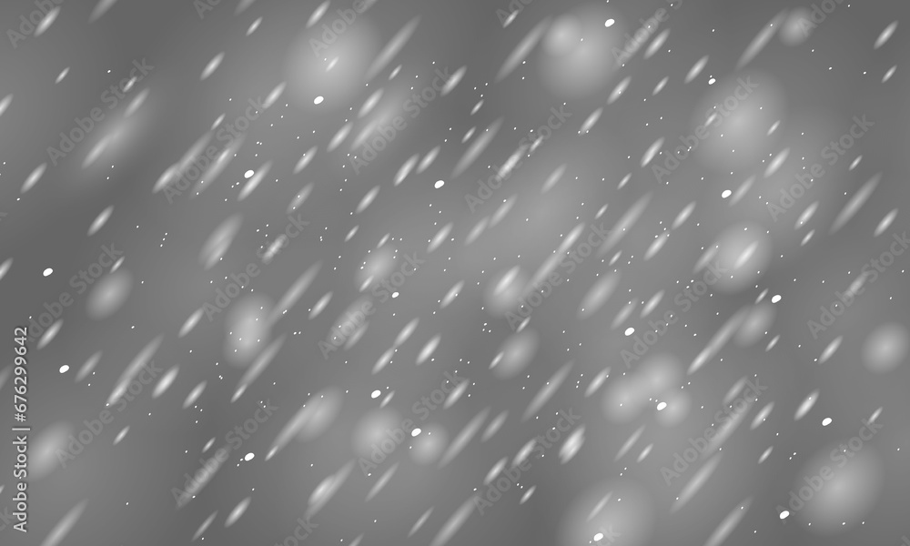 Poster snowfall on transparent background. winter border vector illustration with snowflakes. snow vector i