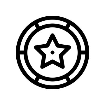 badge line icon