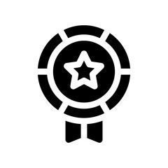 medal glyph icon