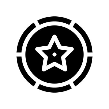 badge glyph icon