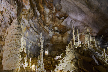 Frasassi caves in the province of Ancona in Italy