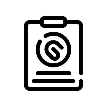 clipboard line icon