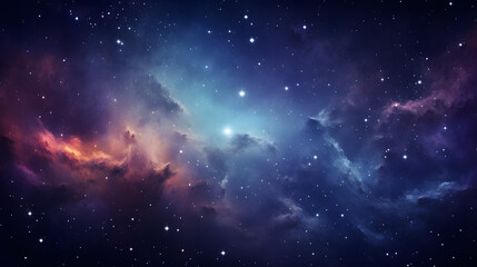 Fototapeta premium Stars and galaxy outer space sky night universe background. Generative Ai