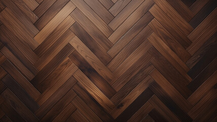 dark oak wooden floor background. - Herringbone pattern. - obrazy, fototapety, plakaty