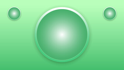 3D background geometric light dark green white abstract modern deep circle portal hole gradient