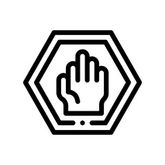 stop line icon