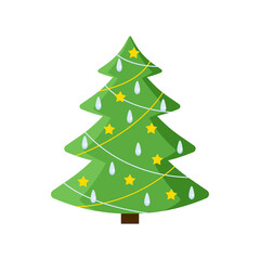 Christmas tree illustration
